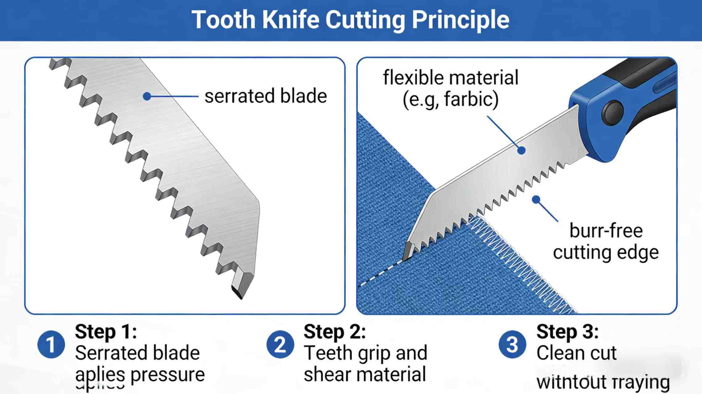 Packaging toothed blades Packaging toothed blades