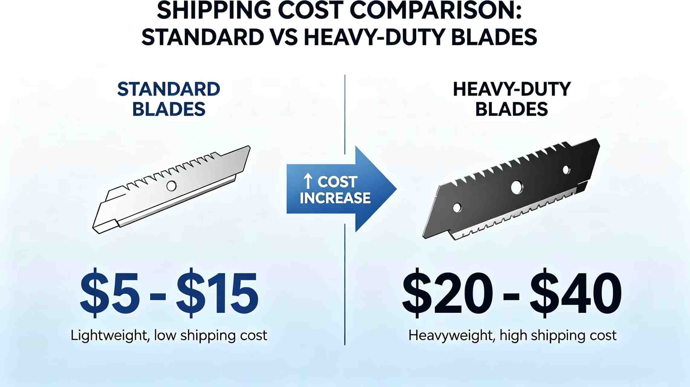Shipping cost comparison image Shipping cost comparison image