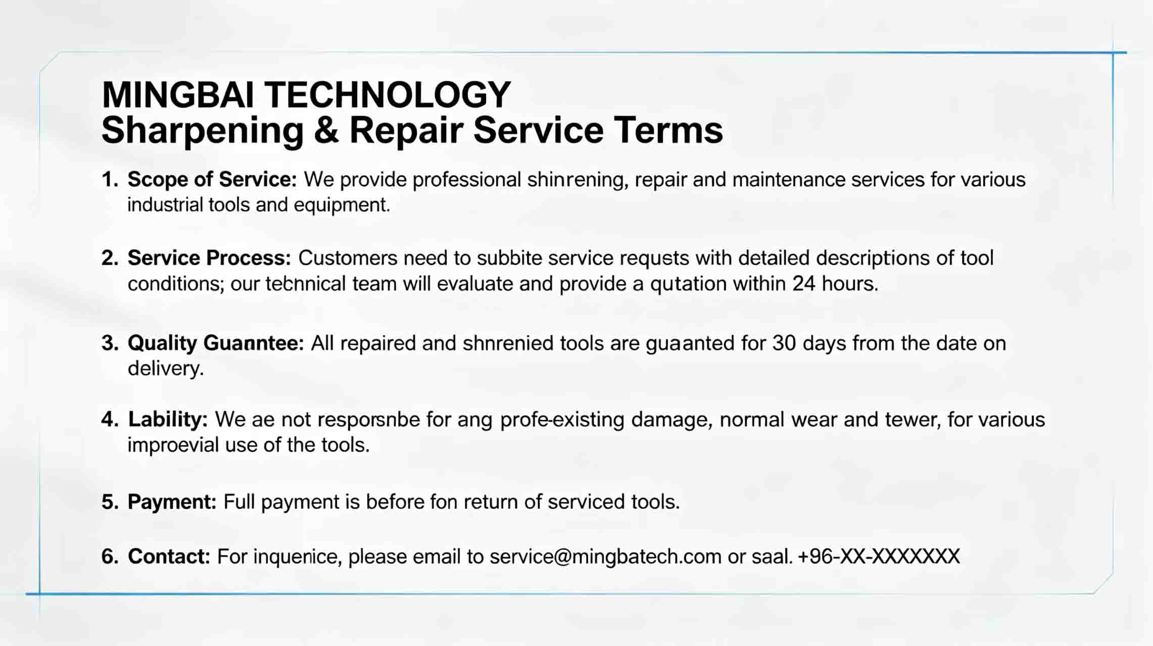 Mingbai resharpening policy image Mingbai resharpening policy image