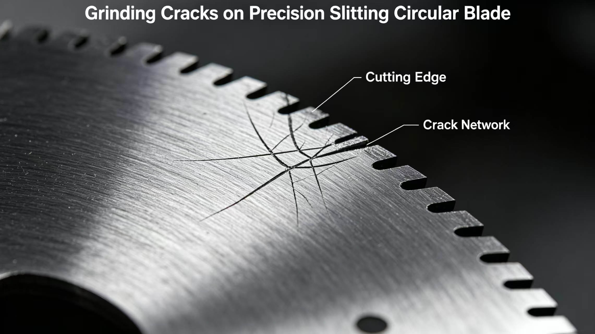 Grinding crack characteristic image Grinding crack characteristic image
