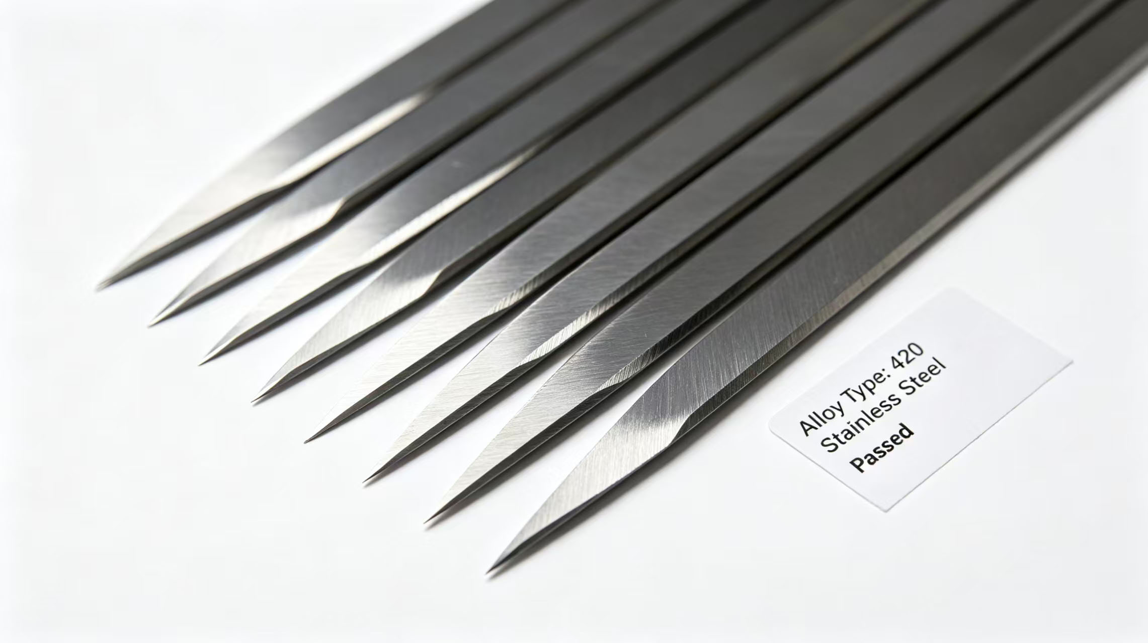 Close‑up of Alloy Blades Close‑up of Alloy Blades