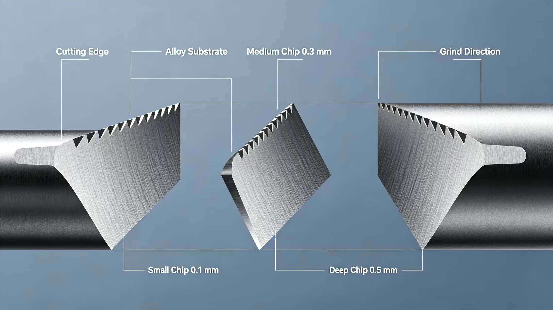 Chipping depth diagram Chipping depth diagram