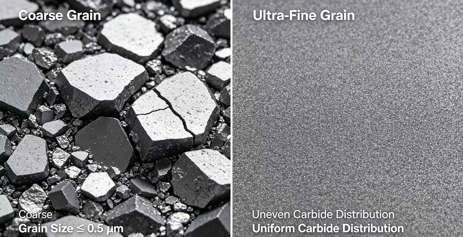 Ultra-fine grain vs. coarse grain comparison image