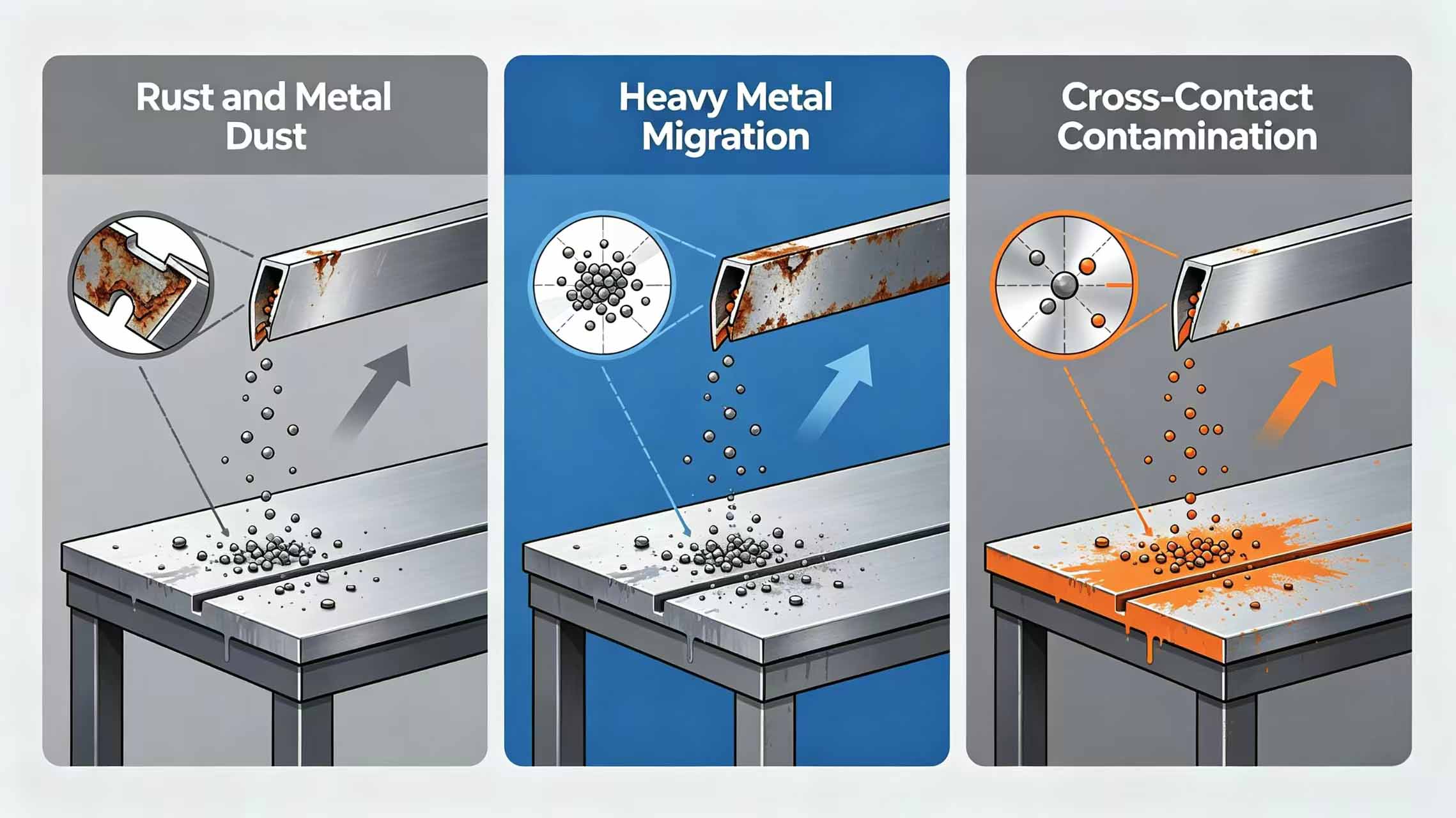 Contamination source diagram Contamination source diagram