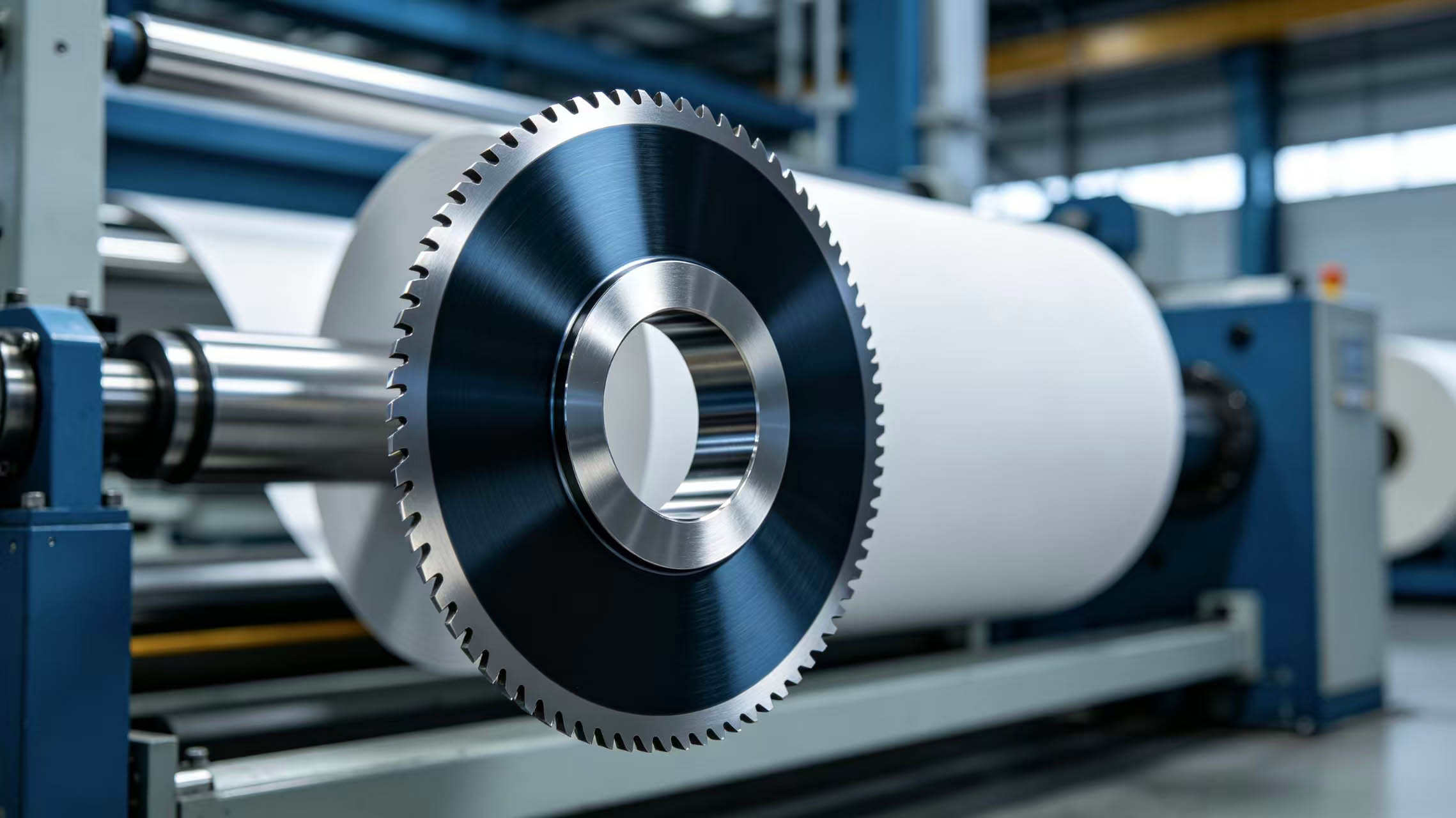 En la industria papelera, las cuchillas circulares de las rebobinadoras se reemplazan con frecuencia. ¿Cómo se puede duplicar su vida útil?
