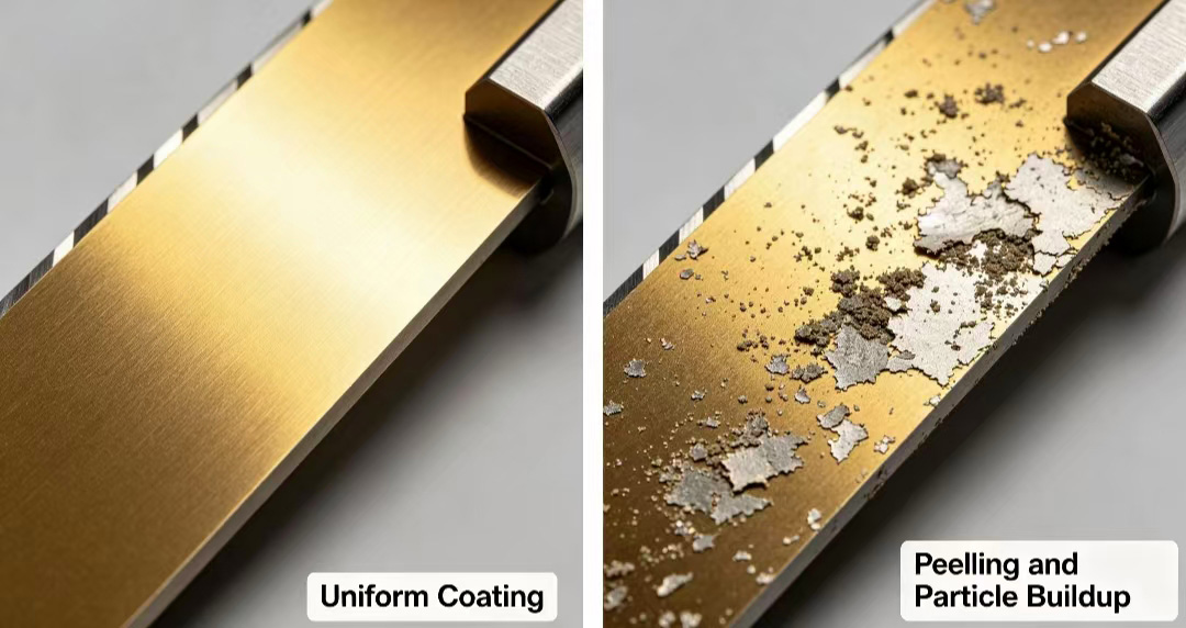 Coating quality comparison image Coating quality comparison image